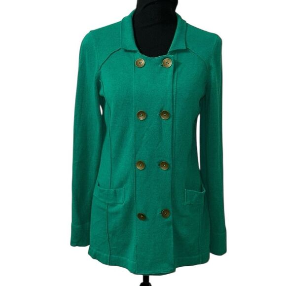NIC+ZOE Sweaters - Nic & Zoe Green Button Jacket(Size Small)